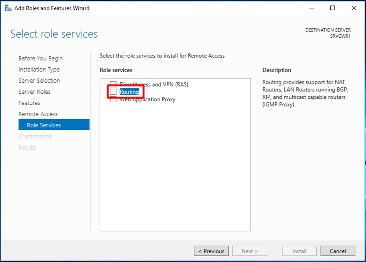 NAT trong Windows Server 2016